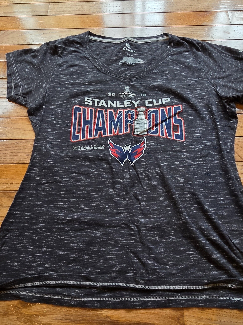 Fanatics Black Washington Capitals Stanley Cup Champions Tee